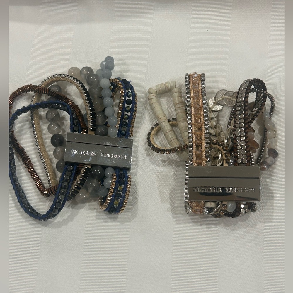 2 Victoria Emerson Magnetic Multi Strand Bracelets